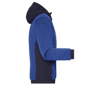 Veste polaire homme matelassée en tricot avec capuche personnalisable