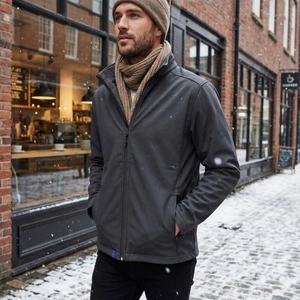 Veste softshell avec col montant - fabrication europe personnalisable