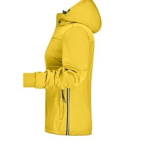 Veste softshell Hiver Femme avec capuche amovible - Coupe cintrée personnalisable