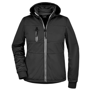 Veste softshell Hiver Femme avec capuche amovible - Coupe cintrée personnalisable