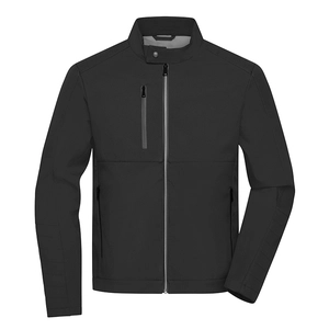 Veste softshell Homme avec poches intérieures et ouverture jeannette personnalisable