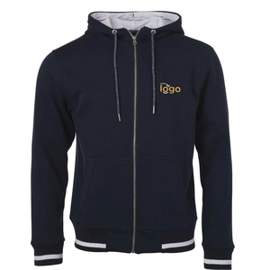 Veste sweat homme, zip métal YKK personnalisable