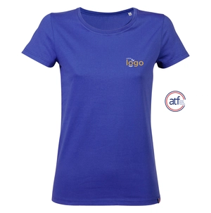 T shirt Femme Made In France col rond -  100% coton personnalisable