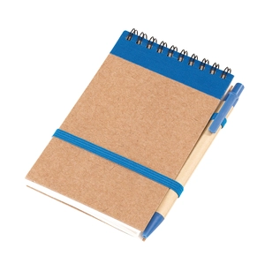 Carnet à spirales en papier recyclé A6 avec stylo intégré personnalisable