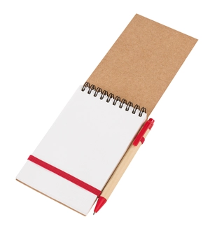 Carnet à spirales en papier recyclé A6 avec stylo intégré personnalisable