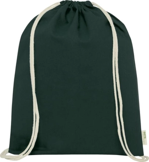 Sac à dos en coton avec fermeture à cordon - sac 140g 5 litres certifié GOTS personnalisable