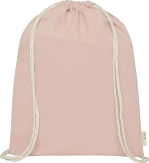 Sac à dos en coton avec fermeture à cordon - sac 140g 5 litres certifié GOTS personnalisable