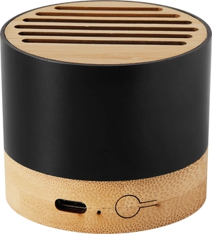 Enceinte Bluetooth en bambou et aluminium recyclé - 3W personnalisable