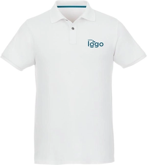 Polo bio recyclé manches courtes Homme 220g - Coton certifié GOTS personnalisable