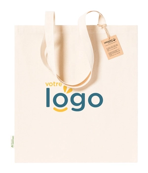 Totebag en coton bio 180g/m2 - sac réutilisable personnalisable