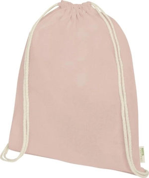 Sac à dos en coton avec fermeture à cordon - sac 140g 5 litres certifié GOTS personnalisable