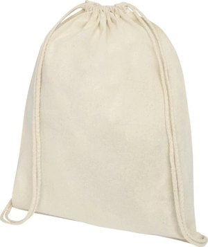 Sac à dos en coton avec fermeture à cordon - sac à dos 140g 5 litres personnalisable