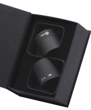 Coffret cadeau deux enceintes Bluetooth personnalisable