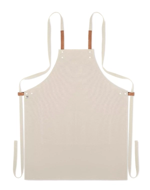 Tablier en coton BIO en canvas naturel
