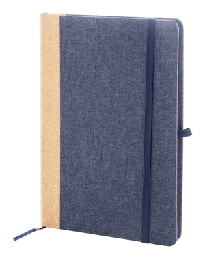 Carnet de notes A5 en RPET et liège - 80 feuilles lignées en papier recyclé personnalisable