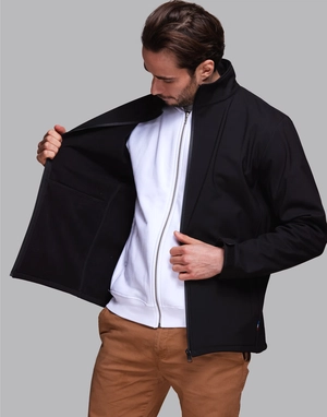 Blouson softshell Homme en polyester recyclé Made in France personnalisable