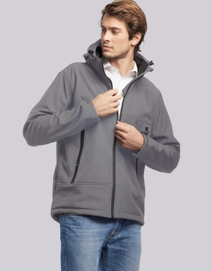 Blouson Softshell Homme en polyester recyclé rPET personnalisable