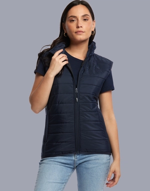 Bodywarmer Femme à doublure Sherpa - Doudoune sans manches  personnalisable