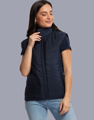 Bodywarmer Femme à doublure Sherpa - Doudoune sans manches  personnalisable