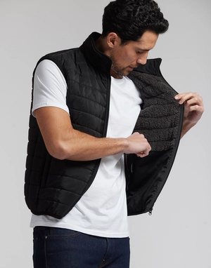 Bodywarmer Homme à doublure Sherpa - Doudoune sans manches  personnalisable