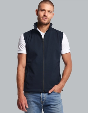 Bodywarmer Softshell Homme Made In France en polyester recyclé personnalisable