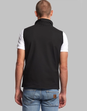 Bodywarmer Softshell Homme Made In France en polyester recyclé personnalisable