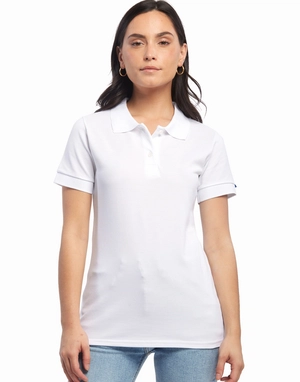 Polo manches courtes Femme Made In France en coton bio personnalisable