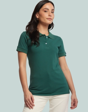 Polo manches courtes Femme Made In France en coton bio personnalisable