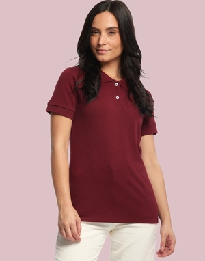 Polo manches courtes Femme Made In France en coton bio personnalisable