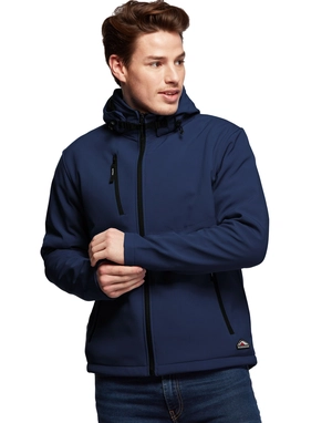 Softshell Homme 2 couches - capuche détachable personnalisable