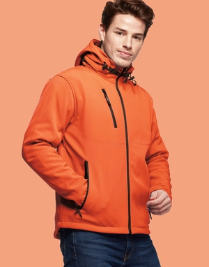 Softshell Homme 2 couches - capuche détachable personnalisable