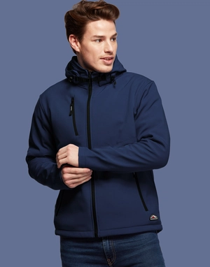 Softshell Homme 2 couches - capuche détachable personnalisable