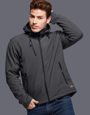 Softshell Homme 2 couches - capuche détachable personnalisable