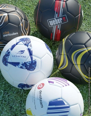 Ballon de Foot PREMIUM Taille 5 officielle - Ballon cousu machine personnalisable