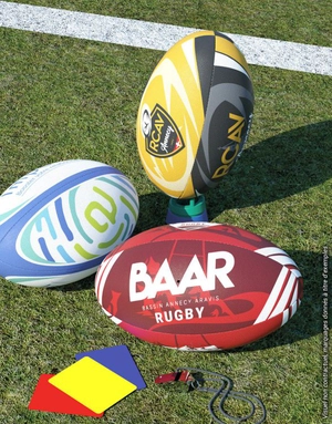 Ballon de rugby Taille et poids officiels - Spécial match de rugby personnalisable