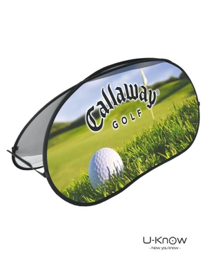 Drapeau de sol haricot 90x200 cm - Barrière haricot golf personnalisable