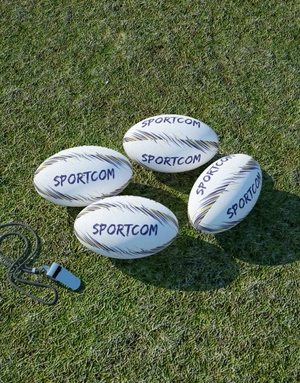 Mini ballon de rugby 17 cm en caoutchouc - 100% personnalisable personnalisable