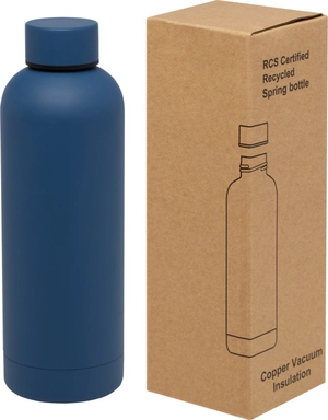 Bouteille isotherme 500ml avec isolation par le vide et couche de cuivre personnalisable