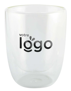 Set de 2 verres à double paroi 300ml personnalisable