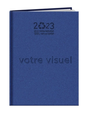 Semainier de bureau 2025  en papier recyclé personnalisable