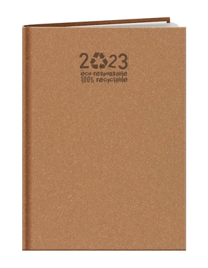 Semainier de bureau 2025  en papier recyclé personnalisable