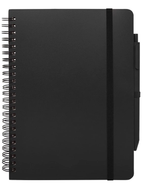 Carnet à couverture rigide d’origine océanique A5 avec stylo bille (encre noire) personnalisable
