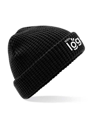 Bonnet Beanie en maille gaufrée épaisse personnalisable