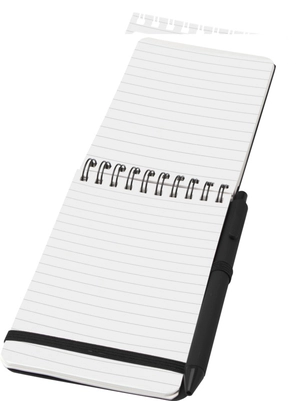 Carnet à couverture rigide d’origine océanique A6 avec stylo bille (encre noire) personnalisable