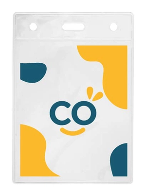 Porte badge en plastique transparent pour tour de cou personnalisable