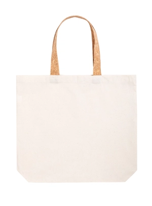 Tote bag en coton avec anses en liège - 100% coton 180gr personnalisable