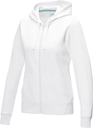 Sweat zippé à capuche en coton bio certifié GOTS pour Femme 280gr personnalisable