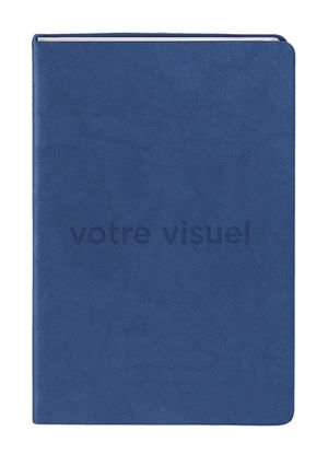 Carnet A5 CAPRI en papier blanc 192 pages - couverture rigide personnalisable