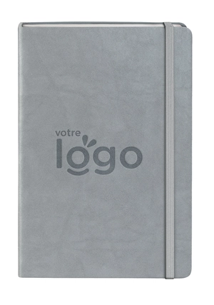 Carnet A5 MALPENSA en papier blanc 192 pages - couverture rigide personnalisable