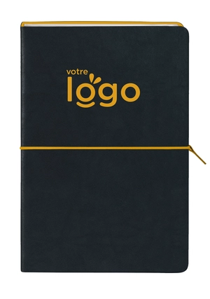 Carnet A5 TESORO en papier ivoire 192 pages - couverture rigide personnalisable